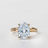 Star design with Oval Cut Fancy Color Lab Diamond