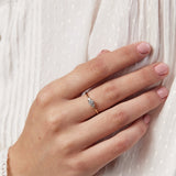 Tulip design with Natural Diamond