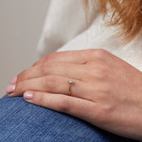 Crocus design with Natural Diamond