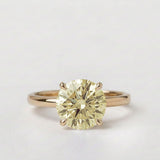 Star design with Round Cut Fancy Color Lab Diamond