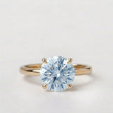 Star design with Round Cut Fancy Color Lab Diamond