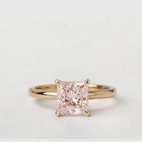 Star design with Princess Cut Fancy Color Lab Diamond