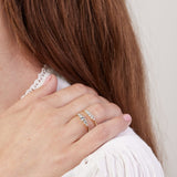 Ripple design with Natural Diamonds