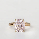 Star design with Cushion Cut Fancy Color Lab Diamond