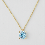 Star design Necklace with Round Cut Fancy Lab Diamond