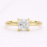 Star design with Cushion Cut Lab Diamond