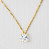 Star design Necklace with Round Lab Diamond