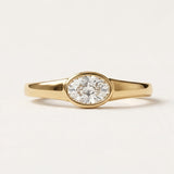 Nile design with oval Lab Diamond