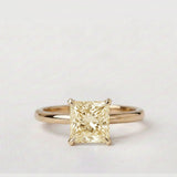 Star design with Princess Cut Fancy Color Lab Diamond