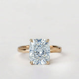 Star design with Cushion Cut Fancy Color Lab Diamond
