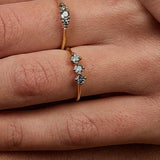 Kingfisher design with Four Sapphire