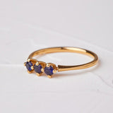 Kingfisher design with Four Sapphire