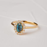 Nymph design with Sapphire and Natural Diamonds