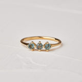 Kingfisher design with Four Sapphire