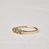 Kingfisher design with Four Sapphire