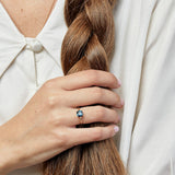 Hyacinth design with Sapphire