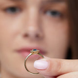 Nymph design with Sapphire and Natural Diamonds