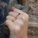 Woodland peony design with Sapphire