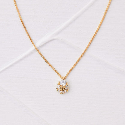 Rafael necklace gold and natural diamonds