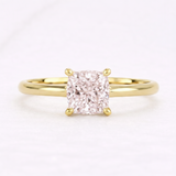 Star design with Cushion Cut Fancy Color Lab Diamond