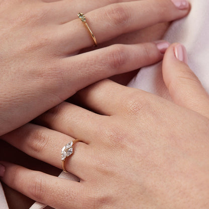 Cezanne ring set with lab diamonds