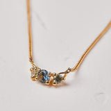 Anemone design set With Blue & Green Sapphires