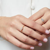 Forest Orchid design with Natural Diamonds