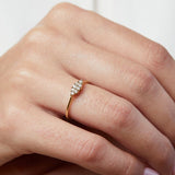 Forest Orchid design with Natural Diamonds