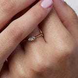 Milk Hawk design with Natural Diamonds