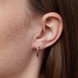 Almond design earrings with pear lab diamonds