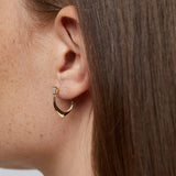 Almond design earrings with pear lab diamonds