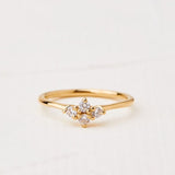 Clover design with Four Natural Diamonds