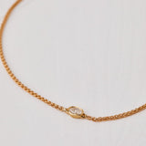 Circle of Life Bracelet with a Natural Oval Diamond