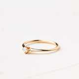 Poppy design with Natural Diamond