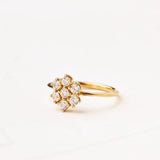 Sunflower design with Natural Diamond