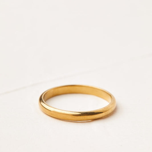 טבעת נישואין מזהב דגם שקמה