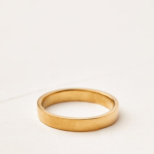טבעת נישואין מזהב לגבר דגם אלון עבה