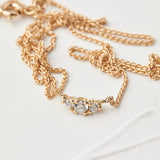 Anemone design set with Lab Diamonds