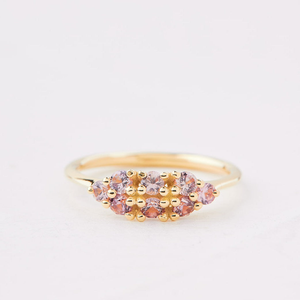 Pink sapphire orchid ring - Neod