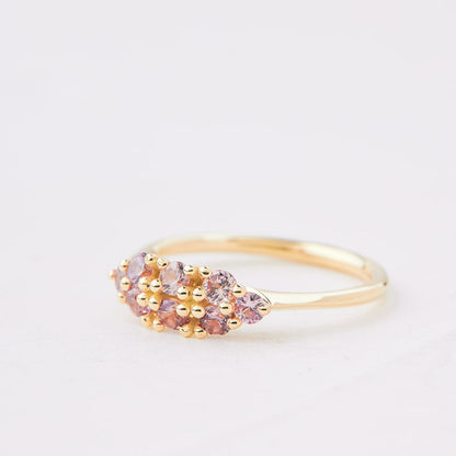 Pink sapphire orchid ring - Neod