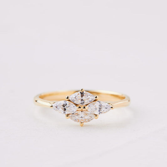 Cezanne ring set with lab diamonds