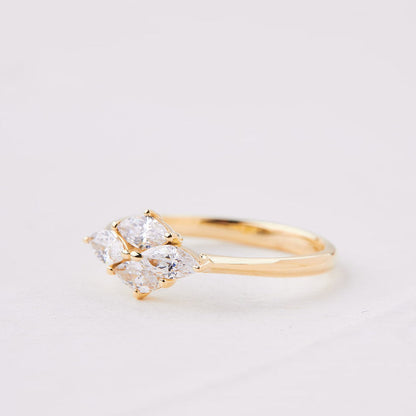 Cezanne ring set with lab diamonds