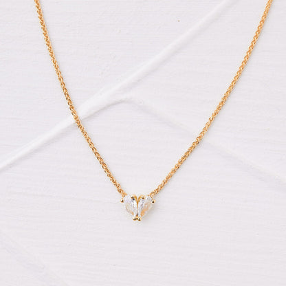 Heart-shaped Drop Lab Diamond Mana Necklace