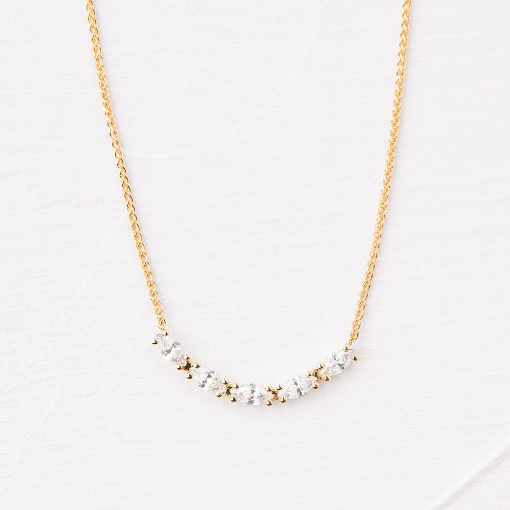 Leonardo necklace with marquise-cut laboratory diamonds