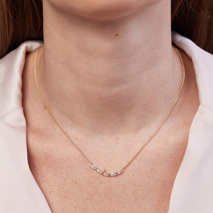 Leonardo necklace with marquise-cut laboratory diamonds