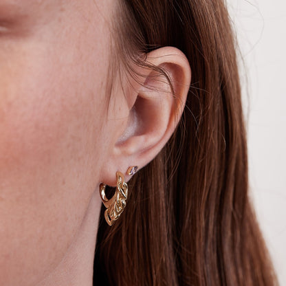 Klimt earrings made of gold