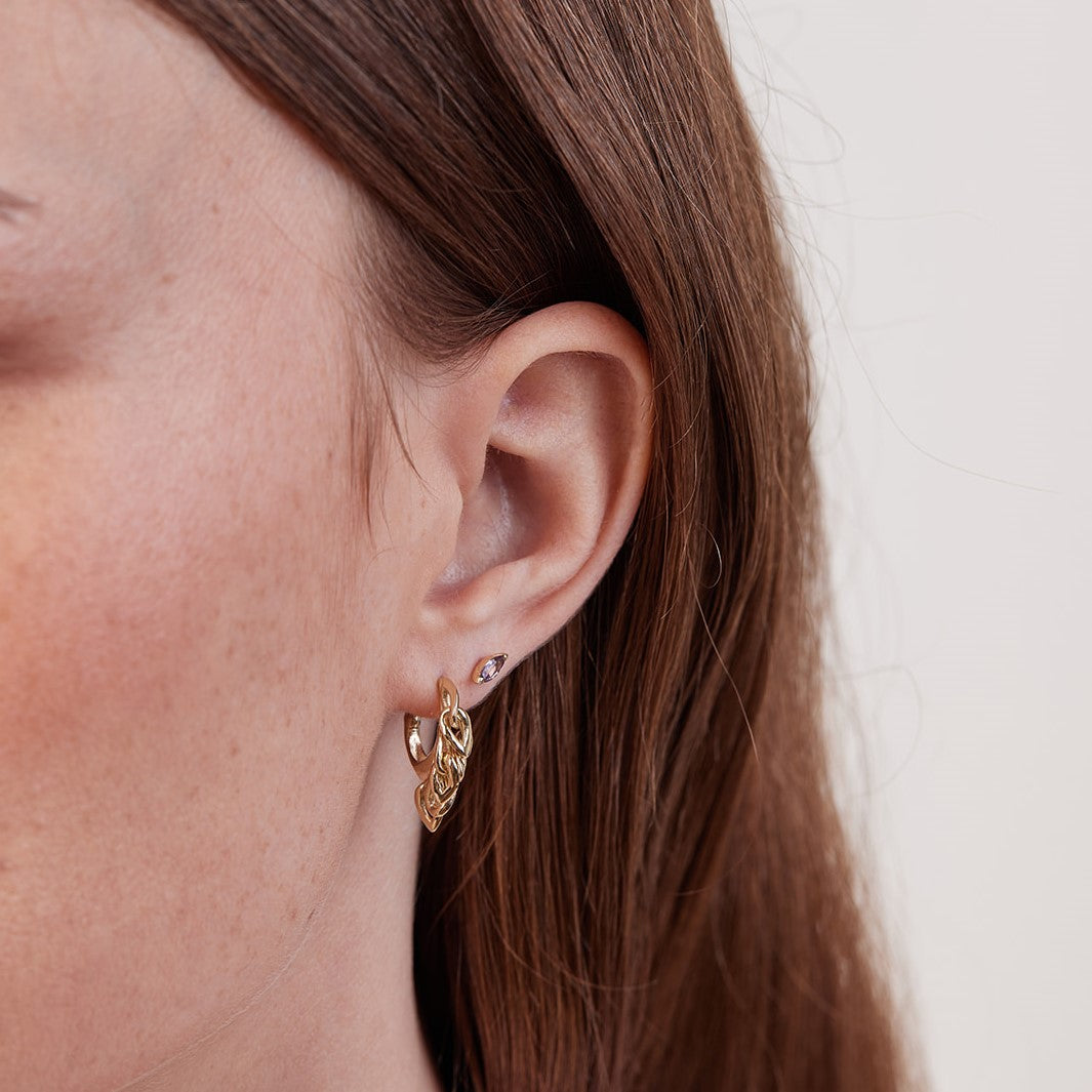 Klimt earrings made of gold