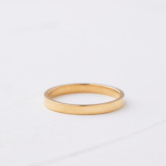 טבעת נישואין מזהב דגם פשתן