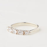 Honeysuckle design with Five Natural Diamonds