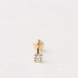 Square Piercing With a Round Stone